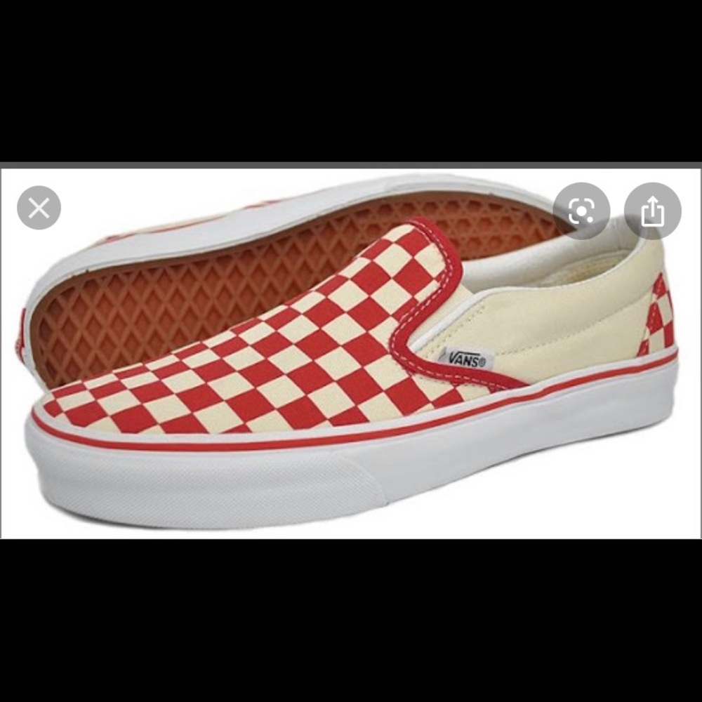 Red and White Checkered Vans